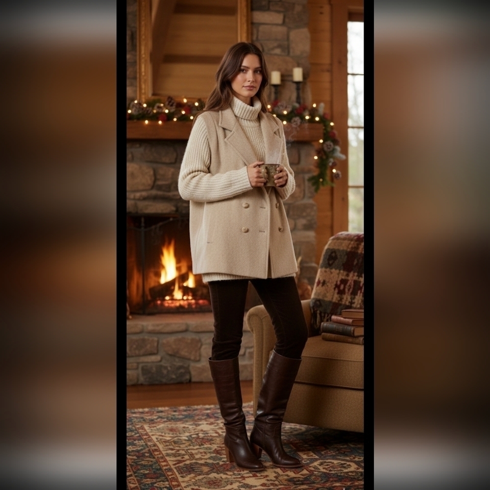 Vintage Ms. Freddi Wool Long Winter Coat . - Picture 16 of 16